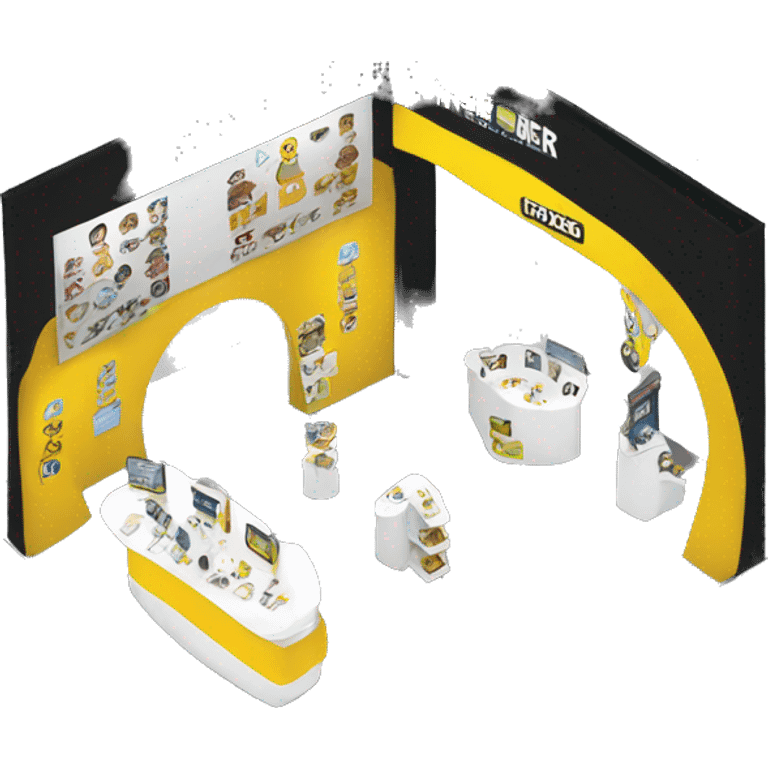 professional exhibition stand simple emoji