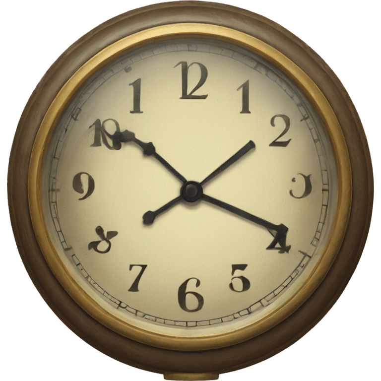 vintage clock emoji