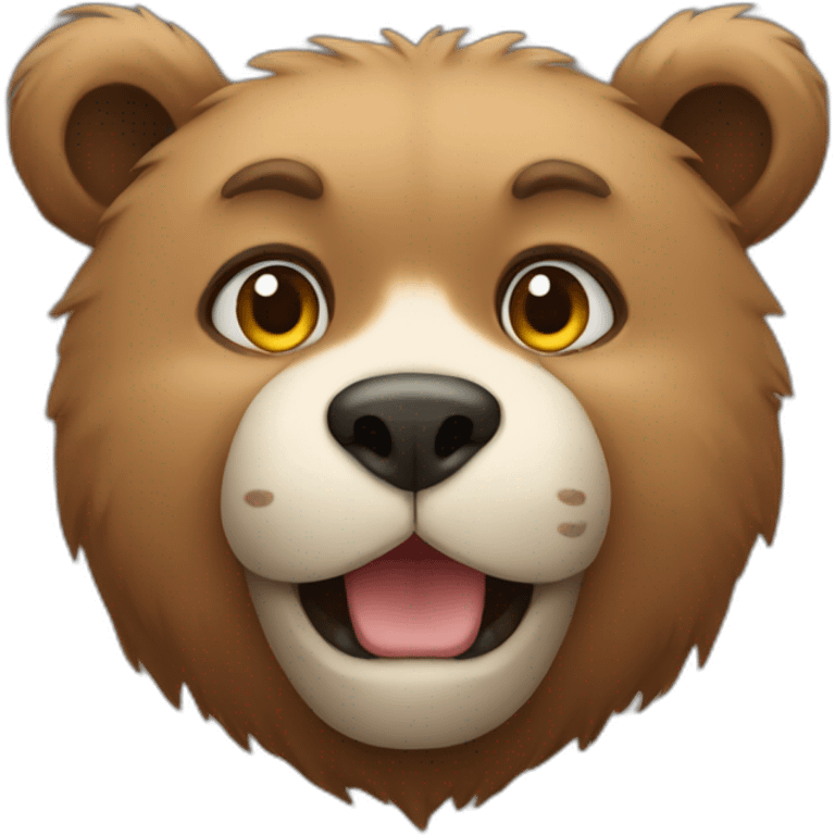 Cat into a bear emoji