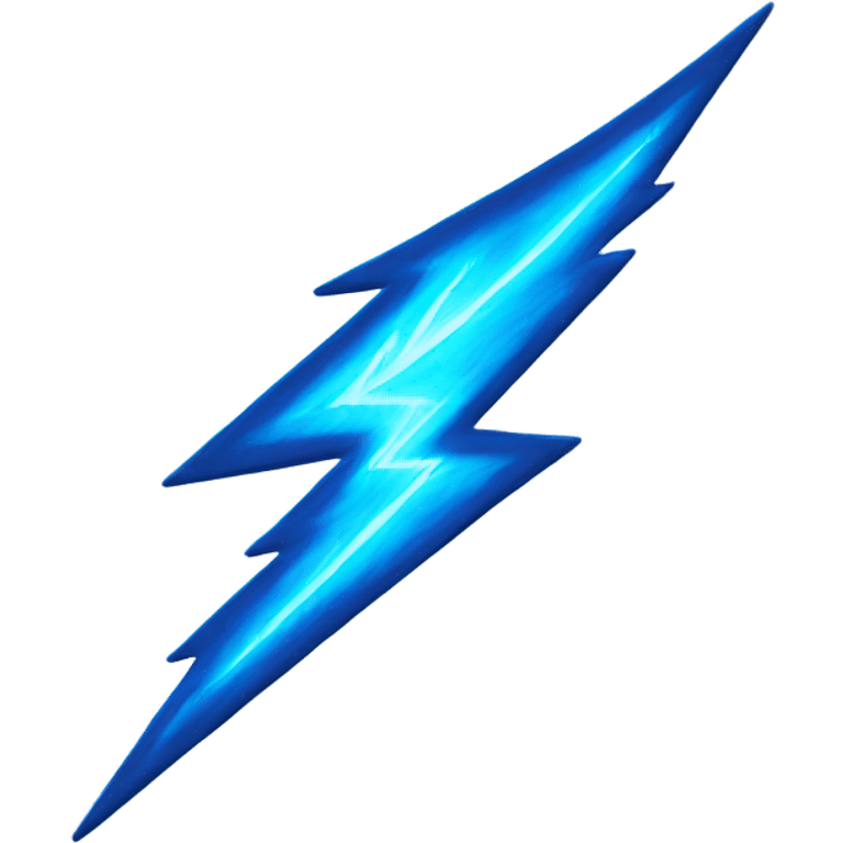 Blue lightning emoji