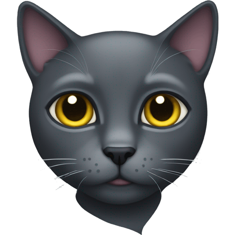 Dark grey cat emoji