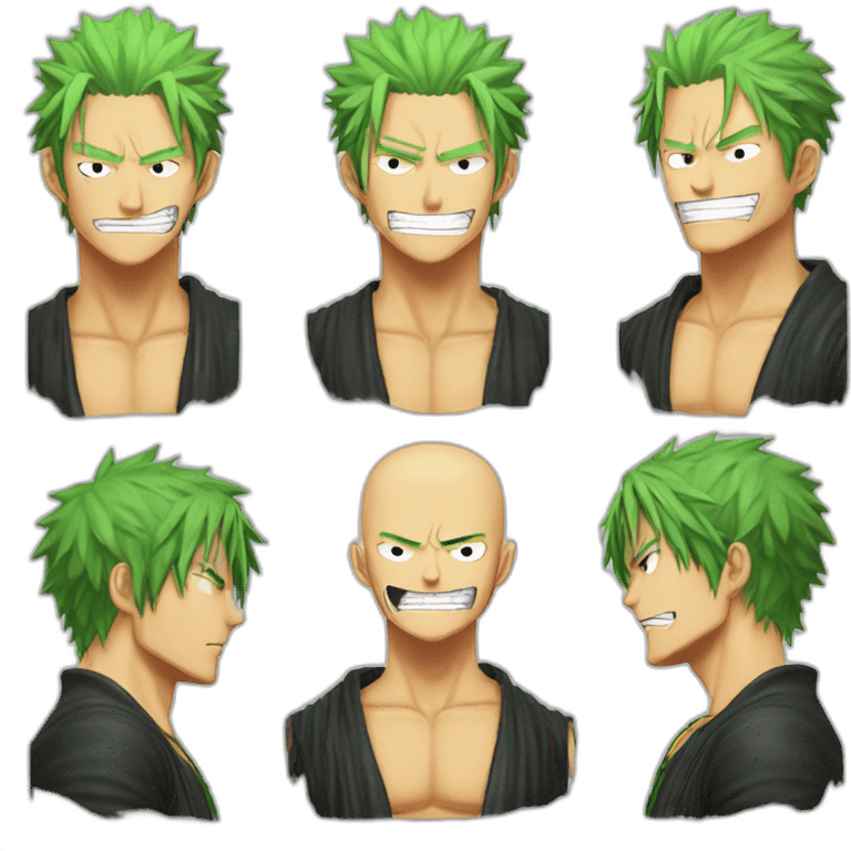 Zoro one piece démon slash emoji