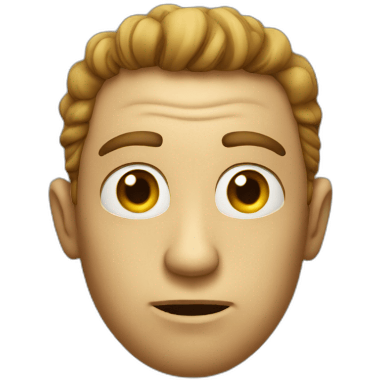 weird staring dude emoji