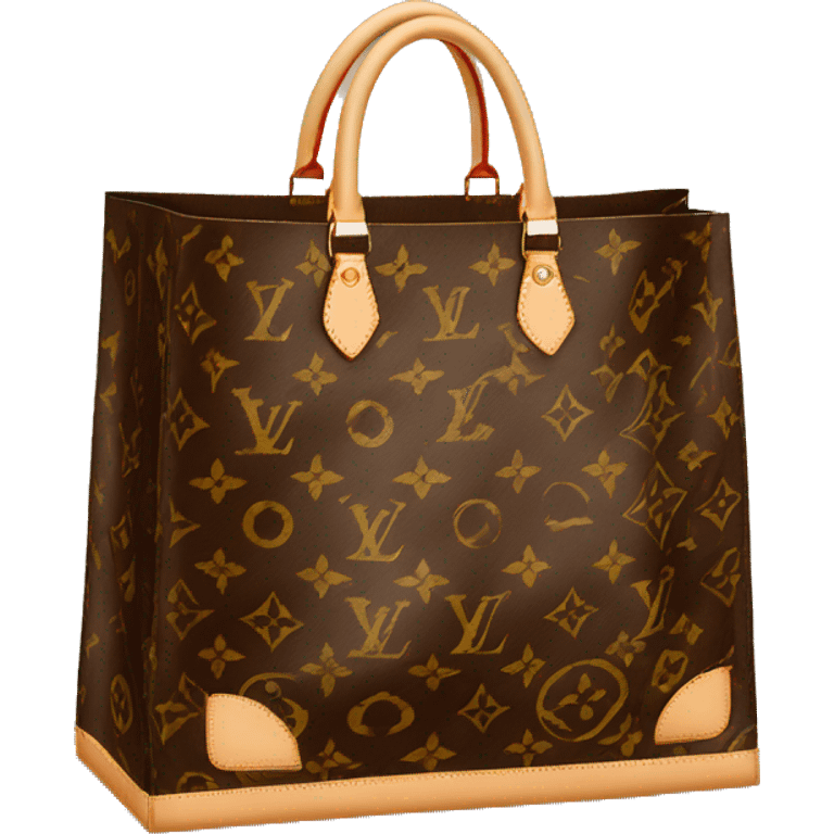 Louis Vuitton shopping bag emoji