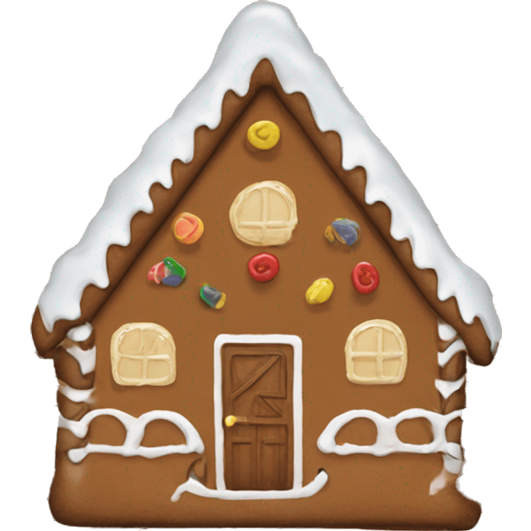 Gingerbread house log cabin emoji