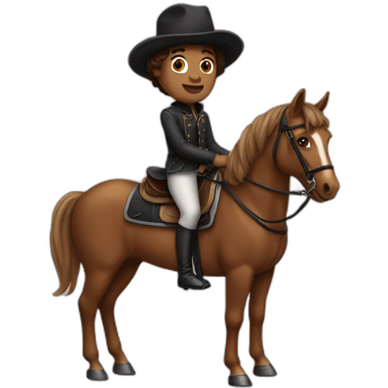 Louis on a horse  emoji