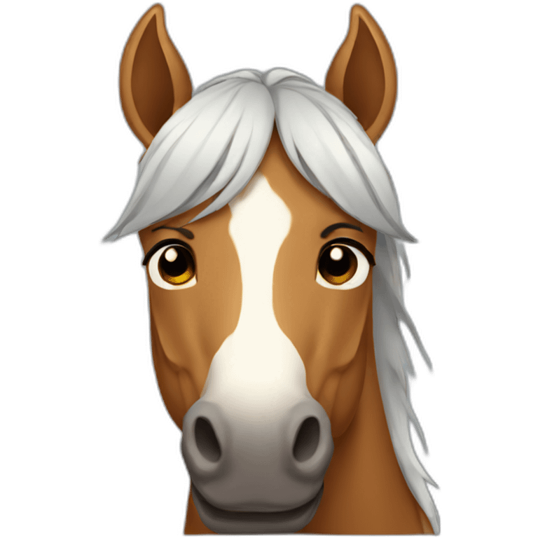 sad horse emoji