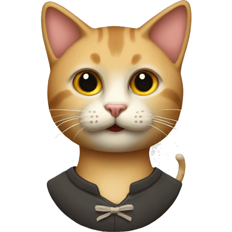 gatitos con pan en la cabeza emoji