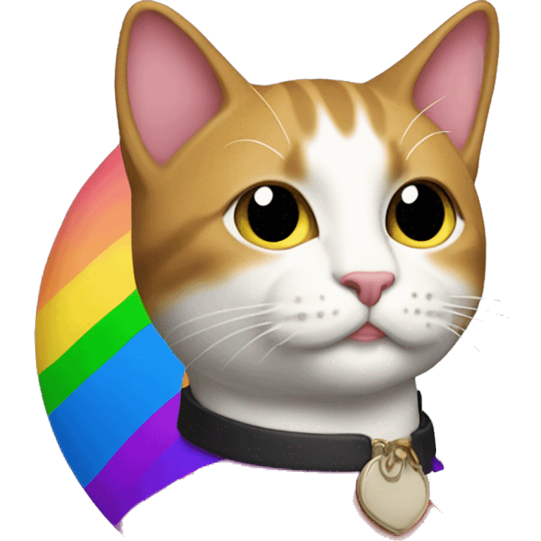 the gayest lgbtqia+ progressive anti-racist cat emoji