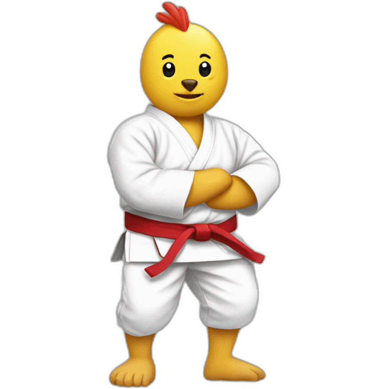 Poulet judoka emoji