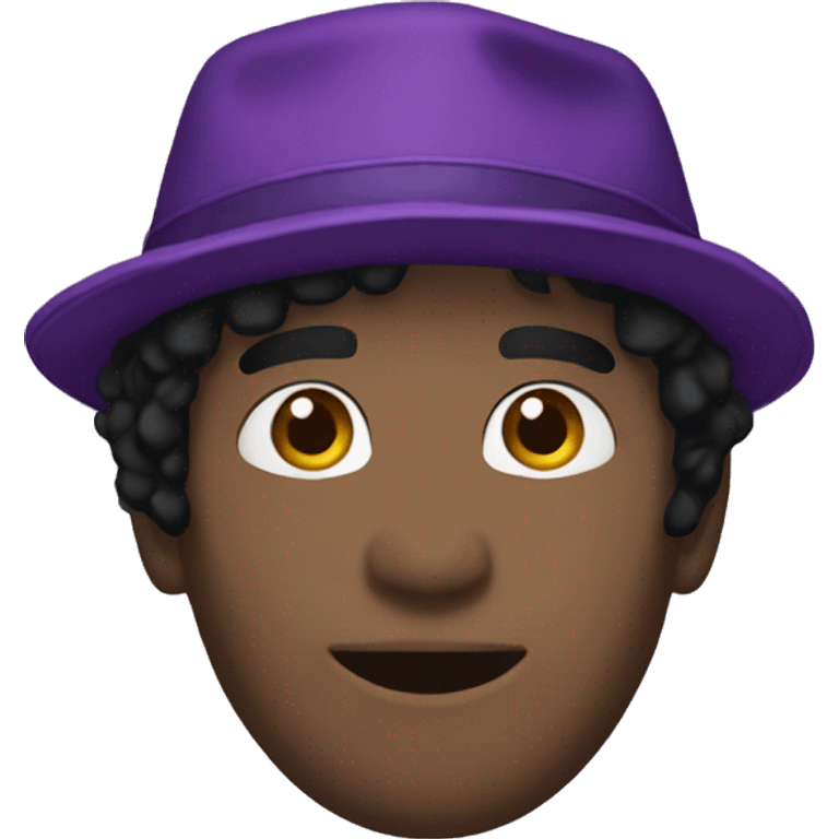 William afton black hair purple hat emoji