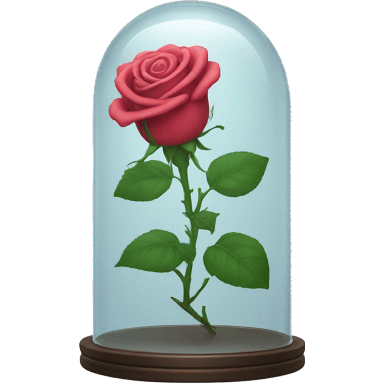 Rose in a glass case emoji