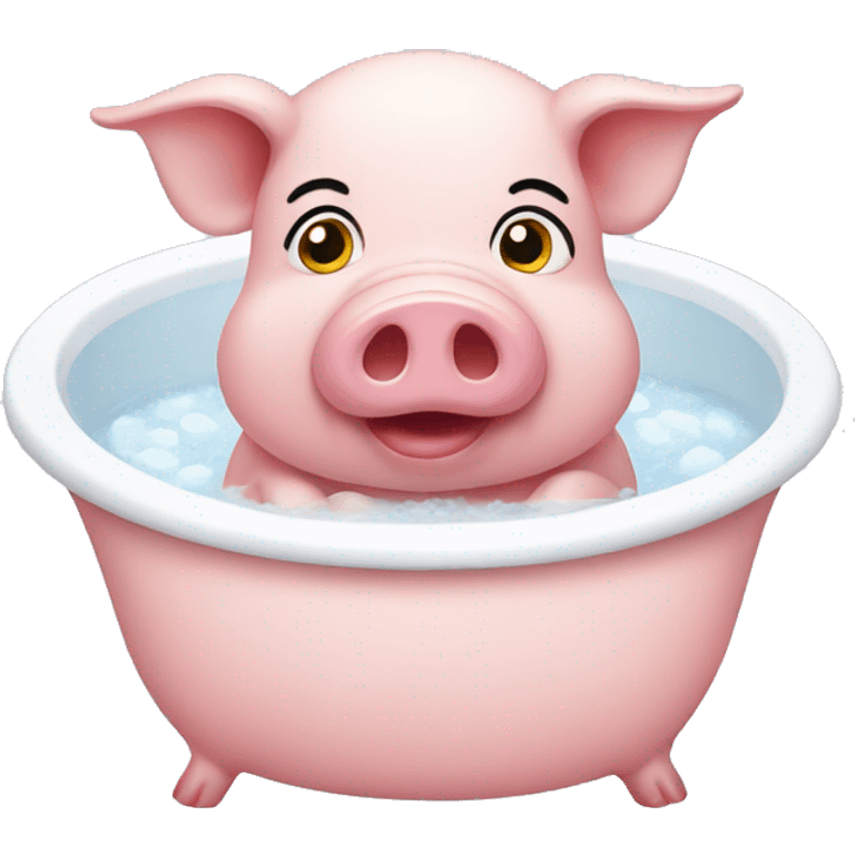 Pig With Bath emoji