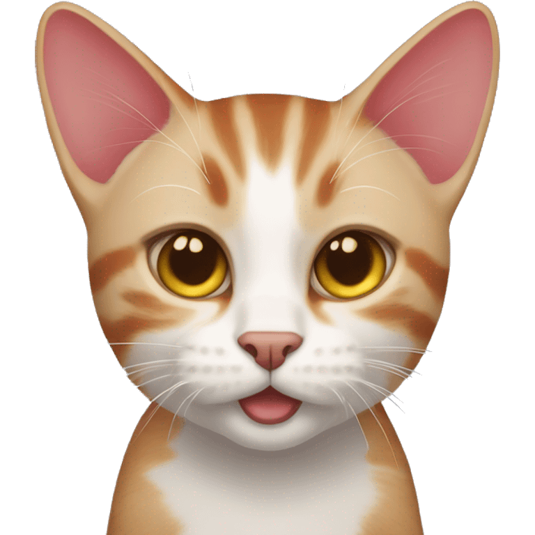 Red paddle-eared cat emoji