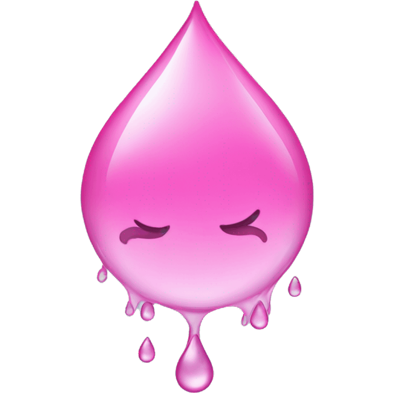 Pink water droplets  emoji