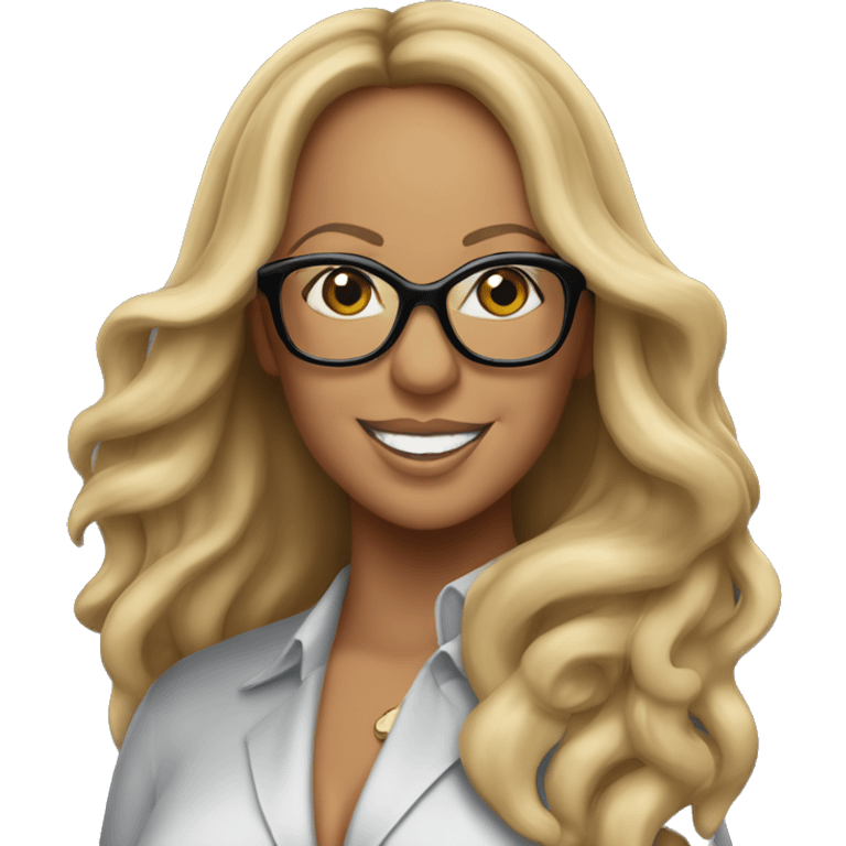 mariah carey in caution album wearing glasses  emoji