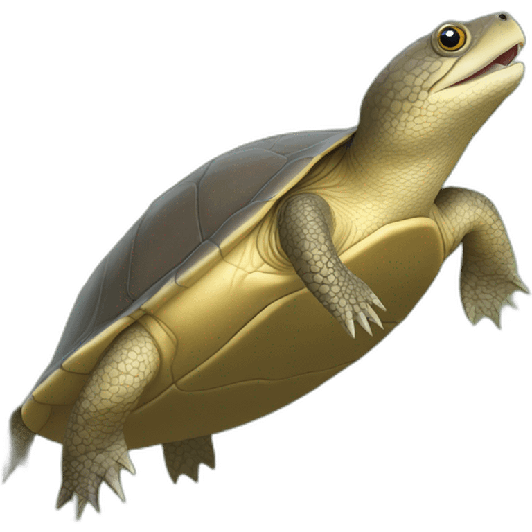 Brown long-necked Spiny-Softshell-Turtle emoji