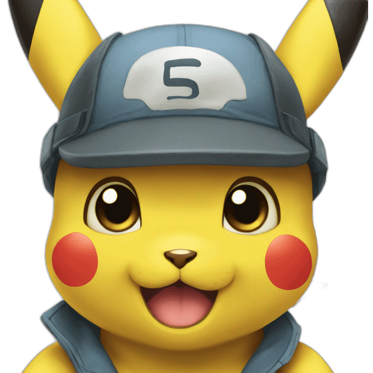 pikachu smaling emoji