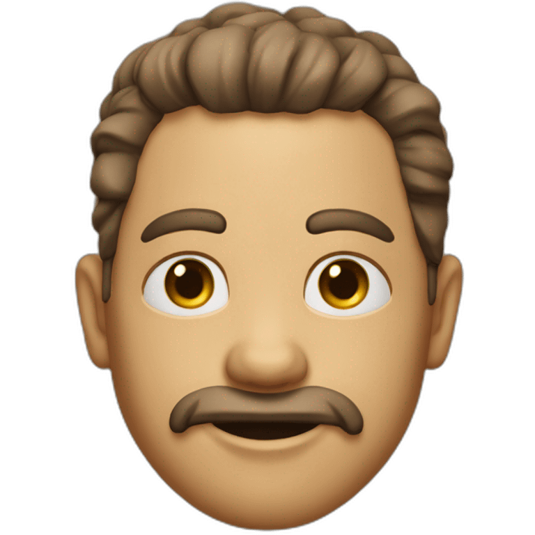 Leather face pelicula emoji