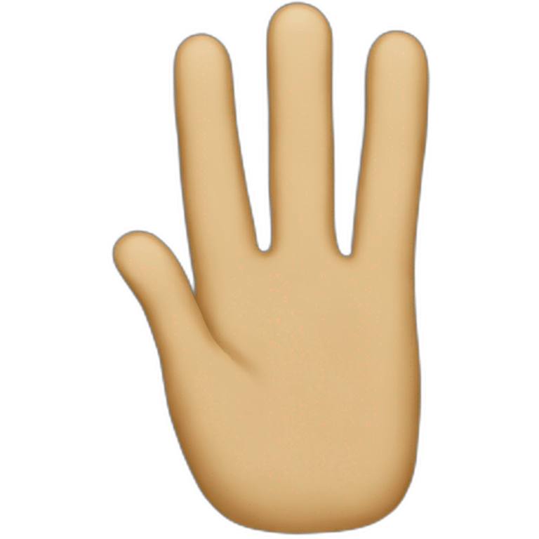 Fingers made out of wood emoji