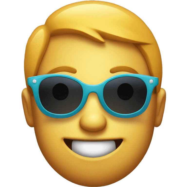 smiley face pulling sun glasses slightly down on their face with eyebrow raised  emoji