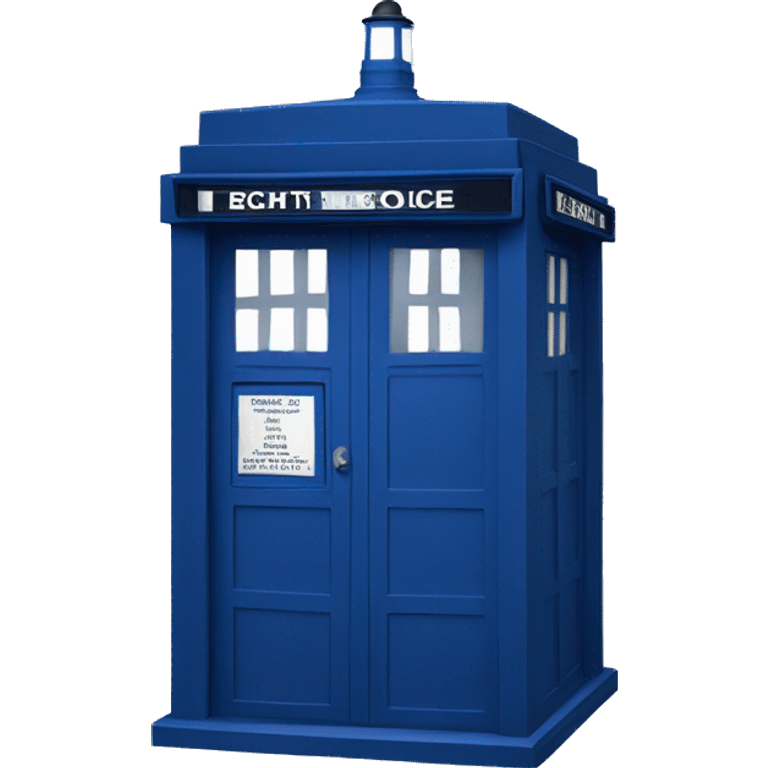 Blue TARDIS emoji