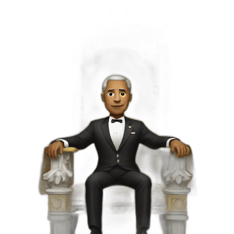 president on throne emoji