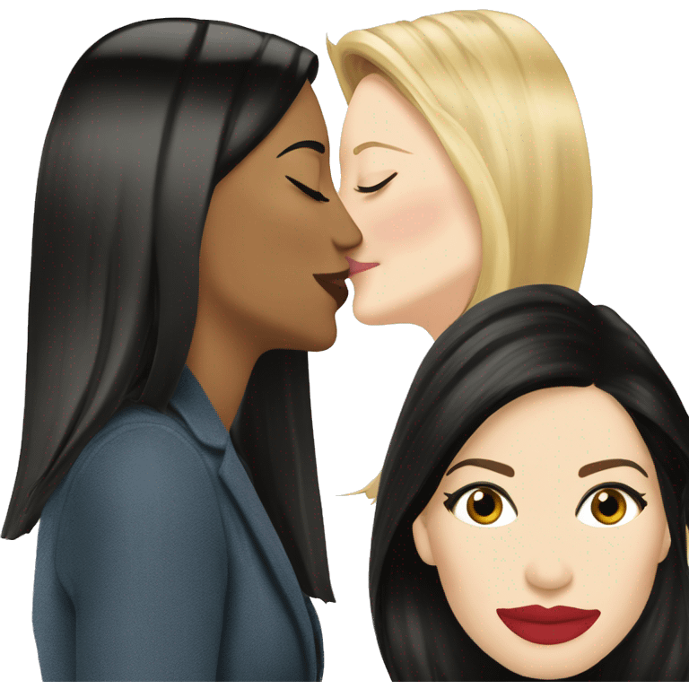 Cate Blanchett and Sandra Bullock kiss emoji