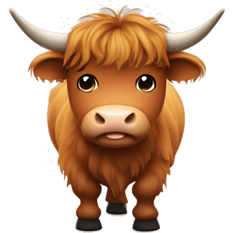 Fatty scottish highland cow emoji