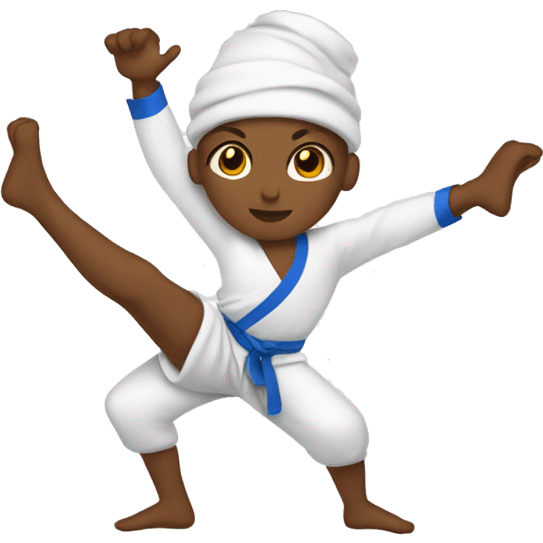 capoeirista doing cocorinha emoji