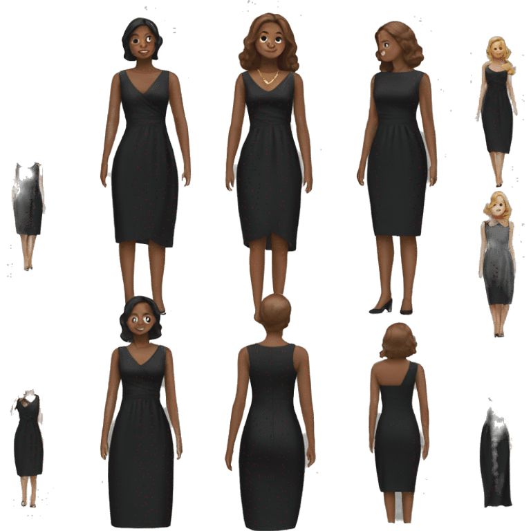 black dress emoji