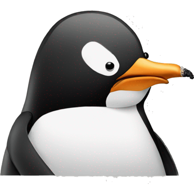 penguin smoking emoji