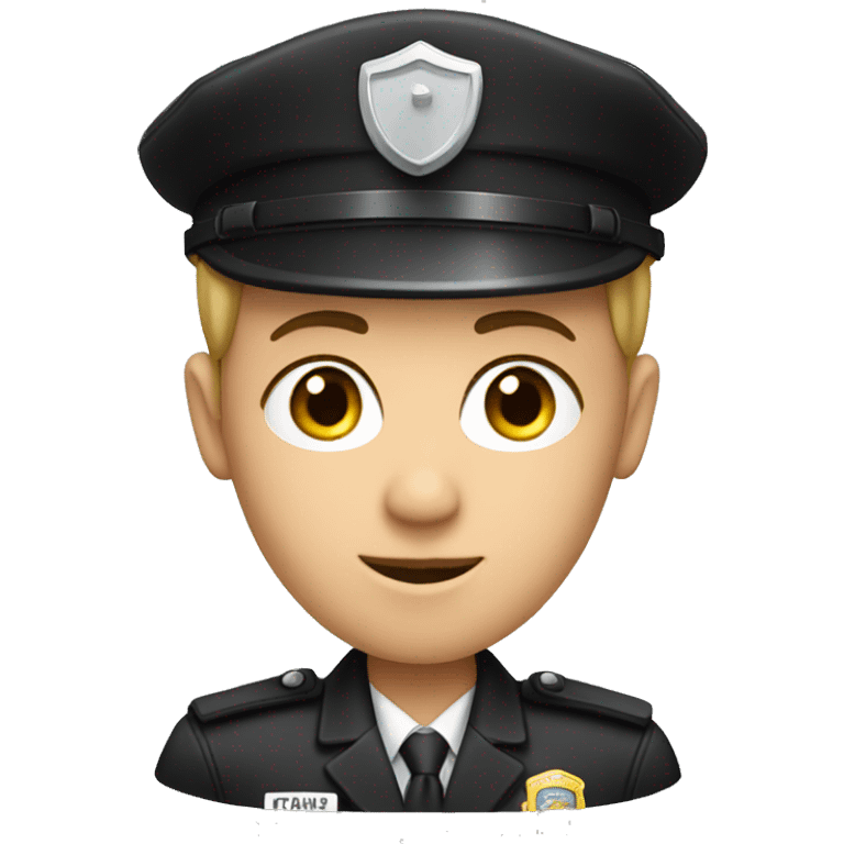 face, gender-neutral security guard emoji