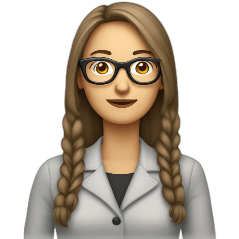 Frau mit großer schwarzer Brille, Mittelscheitel, lange Haare und einem Schleier auf dem kopf emoji