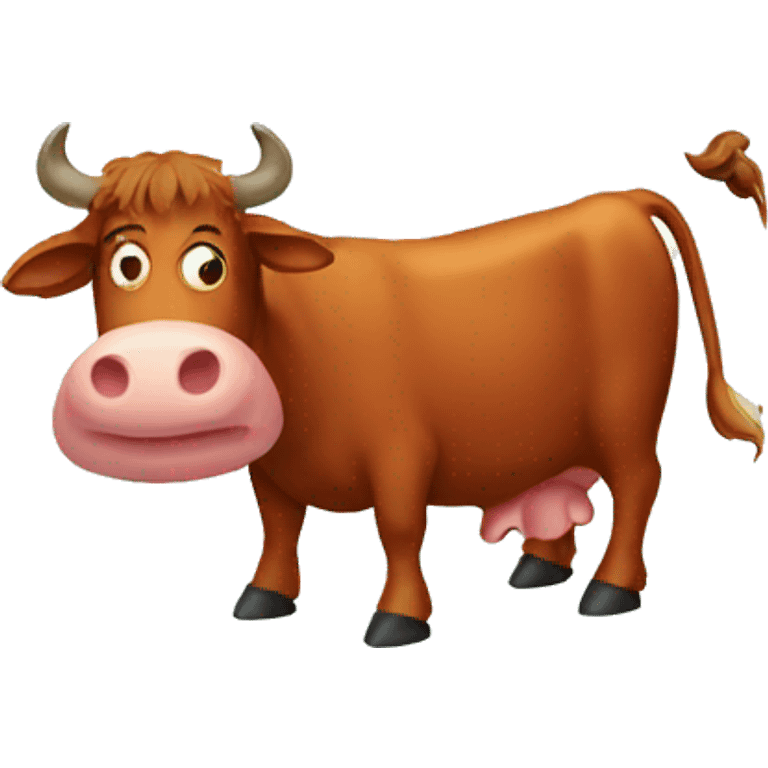 red cow emoji