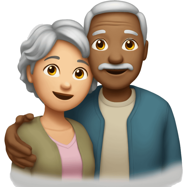 grandparents and grandchild emoji