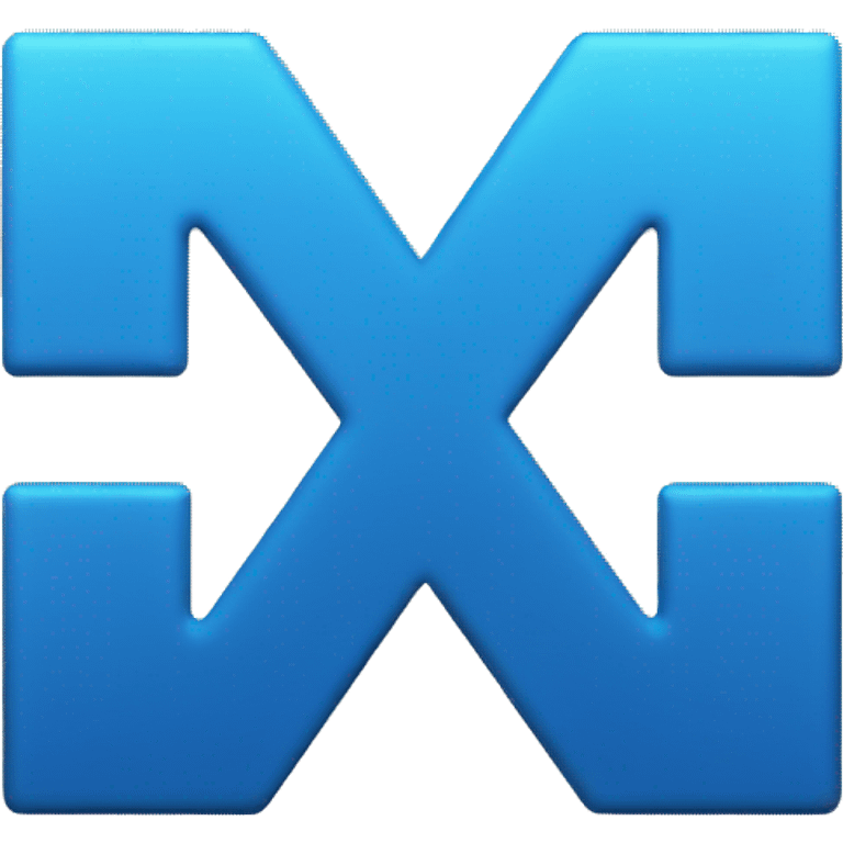 blue coin logo "x" emoji