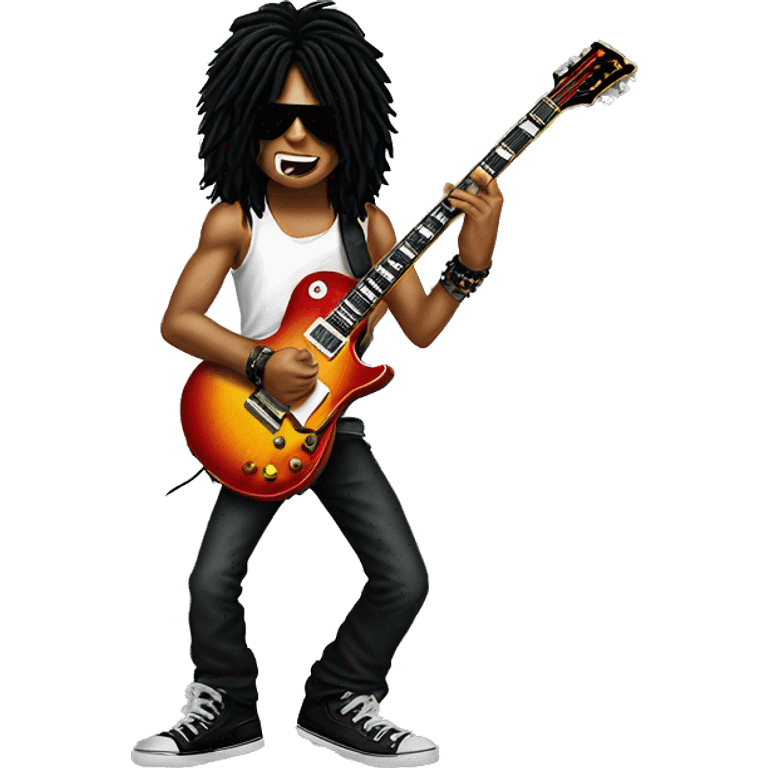 slash from guns and roses playing electric guitar emoji