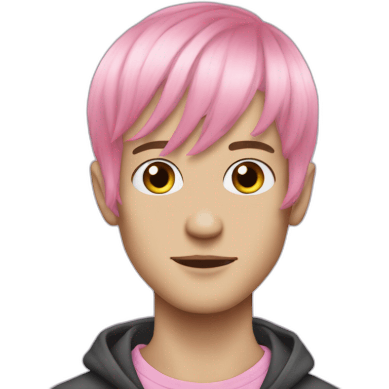 Lil peep have a pink hair have a pink hair emoji