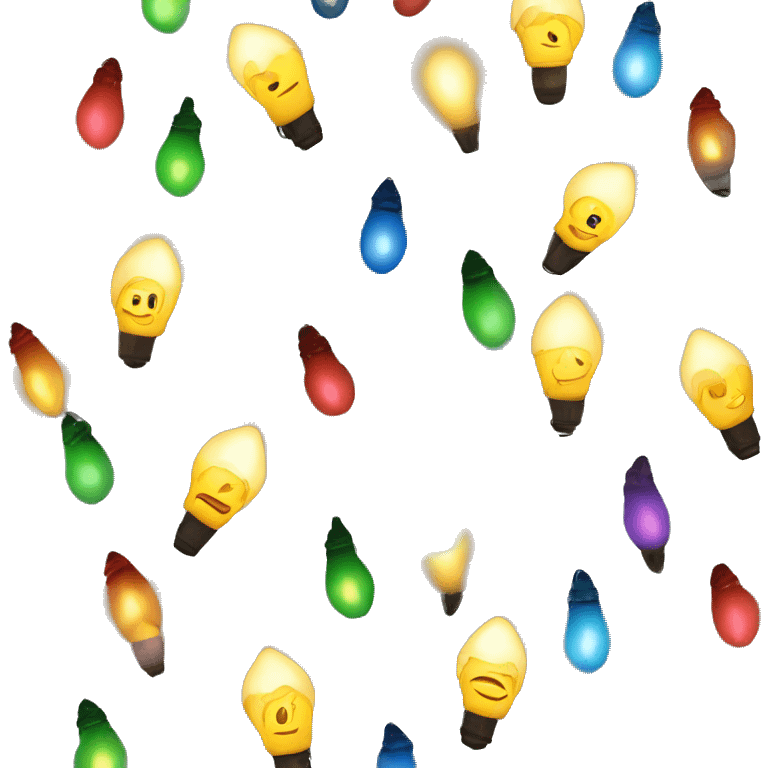 Christmas lights  emoji