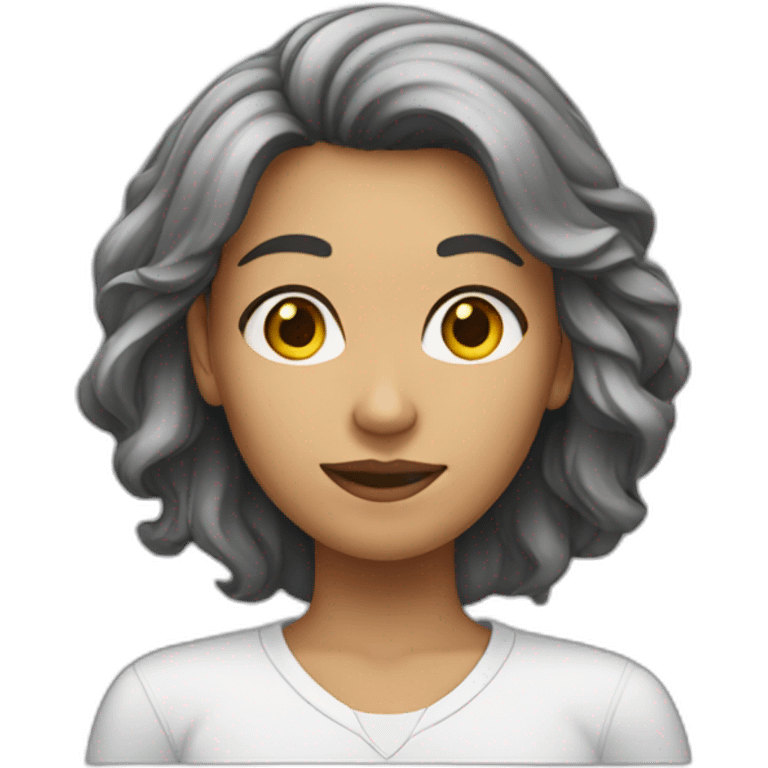 the upper part of a female emoji