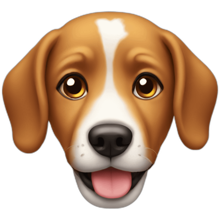 Cute dog face emoji