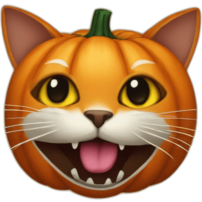 pumkin head cat emoji