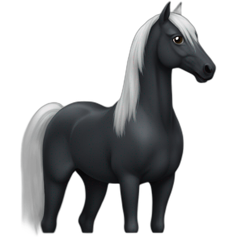 Cheval noire emoji