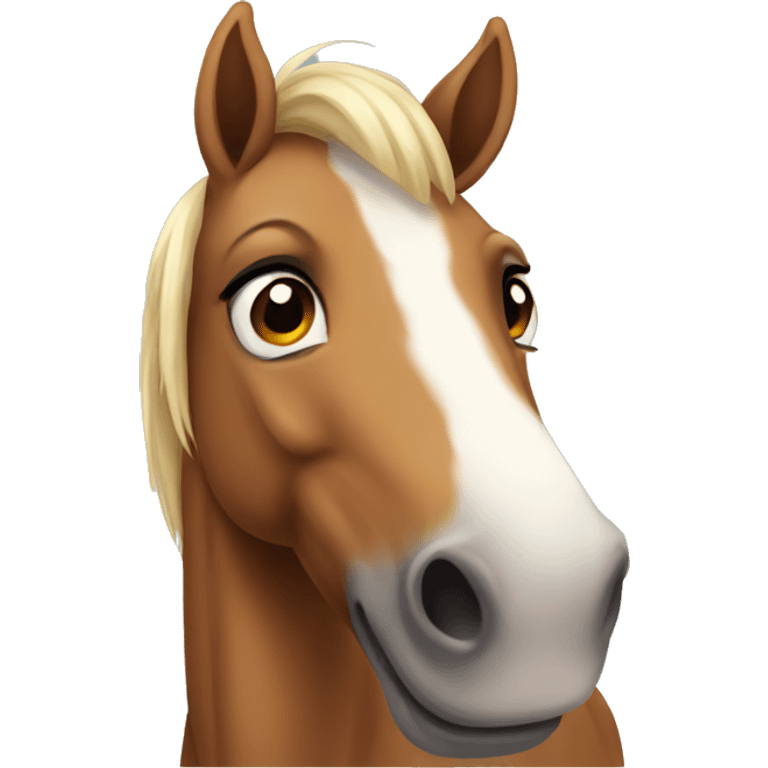 Cute horse emoji