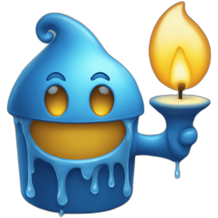 Rainy candle  emoji