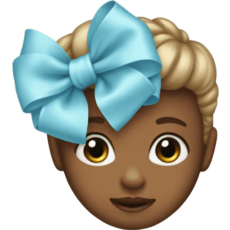 baby blue bow emoji