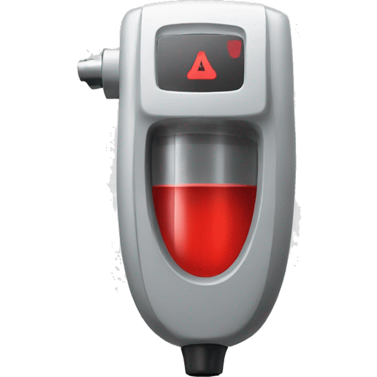 a red breathalyzer emoji