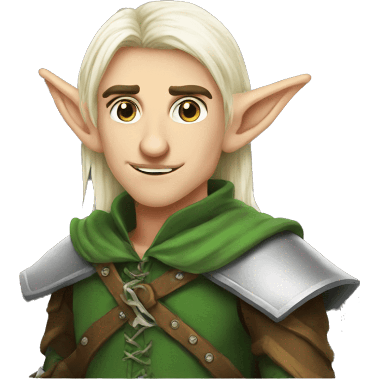 rogue male elf fantasy emoji