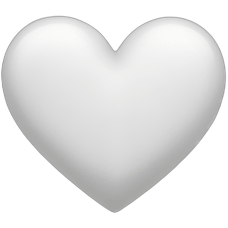 White heart emoji